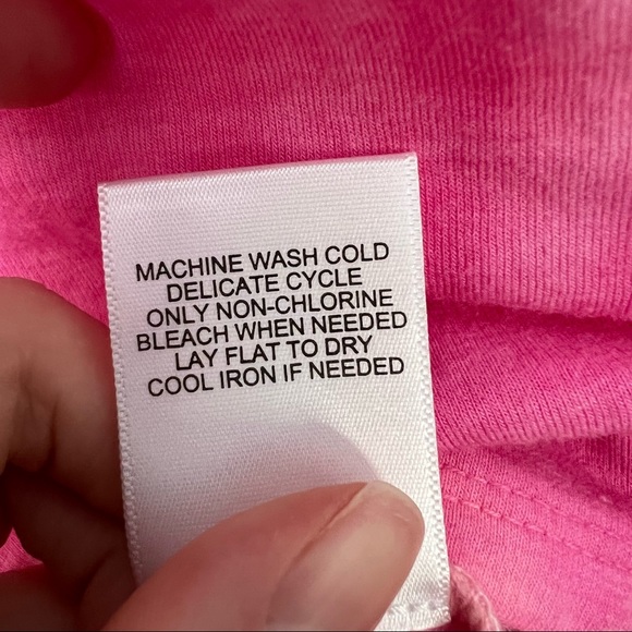 Kittenish x Juicy Couture Tie Dye Boxing Long Sleeve Top Pink Size Small NWT - Picture 9 of 13